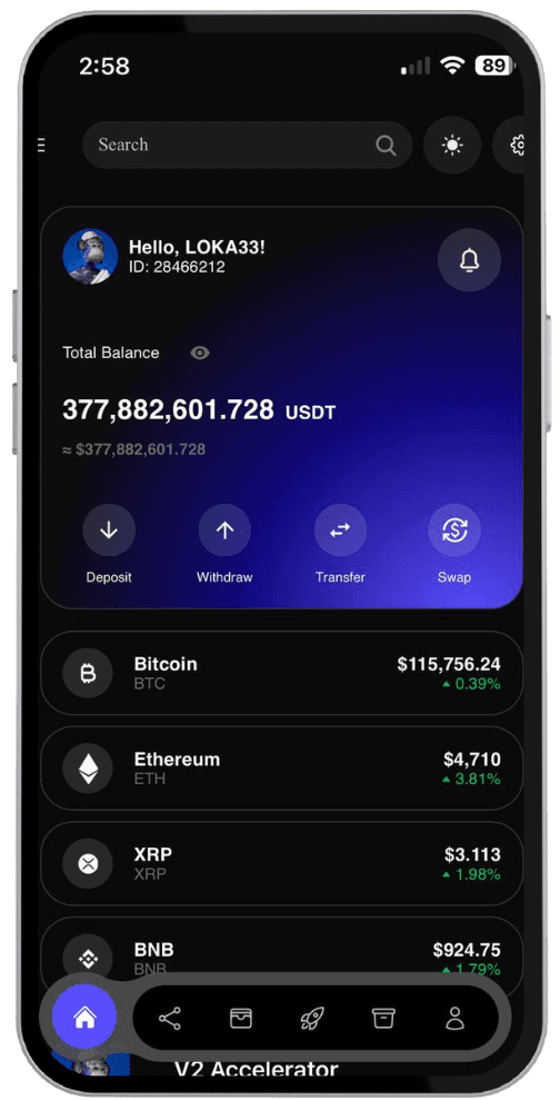 Bitcoin Output Mobile App